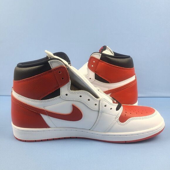Nike Air Jordan 1 Retro High OG Mens Size 13 Heritage Red White Black 555088-161 - Picture 8 of 16